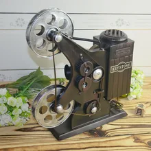 The old model of old tin projector decoration window display props movie projector retro gifts for children
