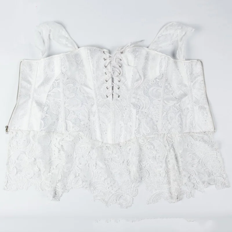 Paisley-Brocade-Floral-Lace-White-Corset-Plus-Size-Victorian-Corsets-And-Bustiers-Sexy-Gothic-Dresses-Wedding (2)