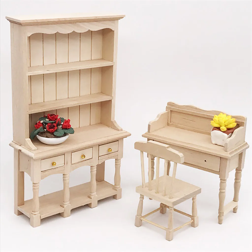 1/12 мини кукольный домик книжный шкаф мебель кабинет миниатюрная гостиная детская игрушка дом миниатюрная мебель аксессуар L419