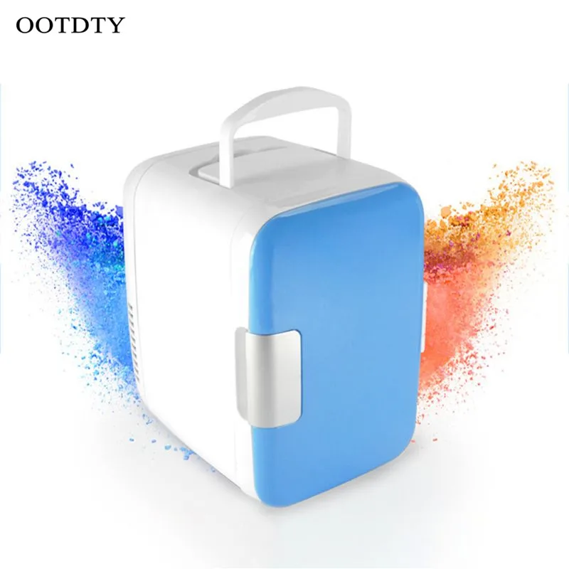 

OOTDTY 4L Portable Car Use Refrigerators Ultra Quiet Low Noise Car Mini Refrigerators Freezer Cooling Heating Box Fridge