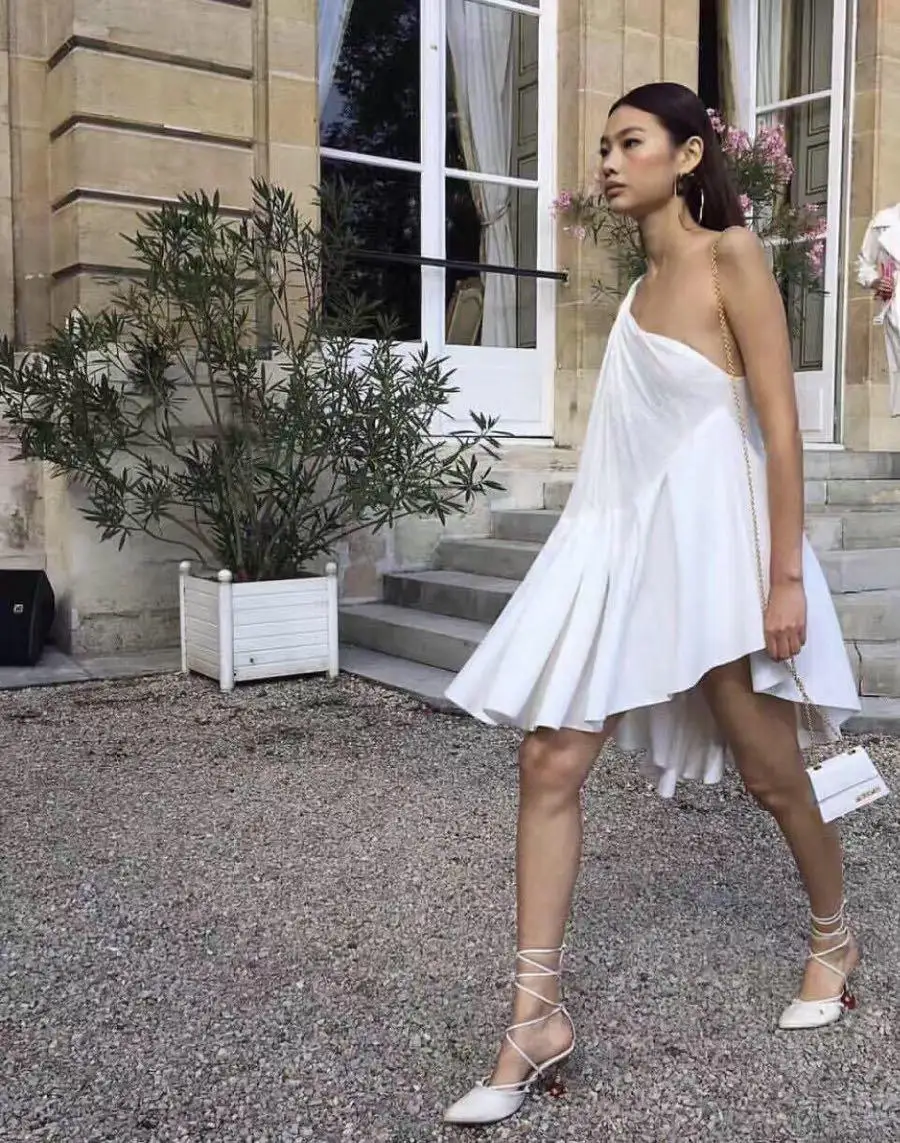 

sexy women single off shoulder fashion dress ddxgz2