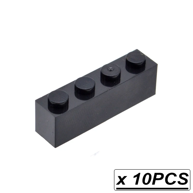 

Wholesale 10pcs/lot 1*4 Bricks MOC Custom Part Building Compatible Blocks 3010 Educational Toys for Children