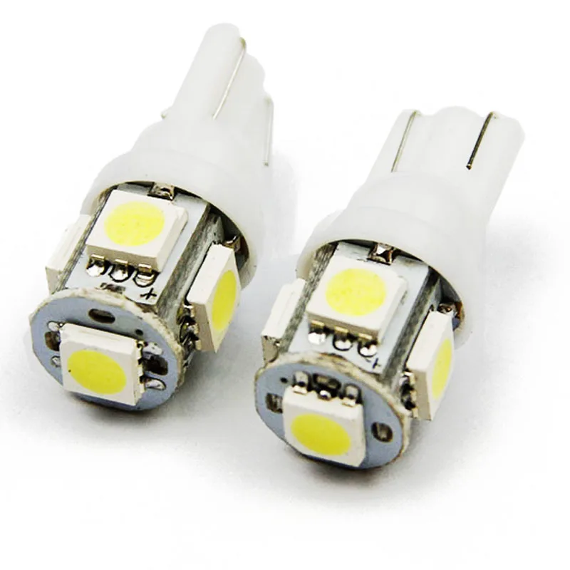 

20pcs Auto T10 Automotive Side Clearance LED Light Tail Light-emitting Diode Lamp W5W 192 168 194 White blue car styling Bulb