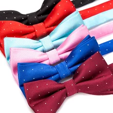 Men Bowtie Fashion Butterfly Gravata Party Wedding Bow Tie for Boys Girls Candy Color Dot Pattern Bowknot Accessories Necktie Men Bowtie Fashion Butterfly Gravata Party Wedding Bow Tie for Boys Girls Candy Color Dot Pattern Bowknot Accessories Necktie