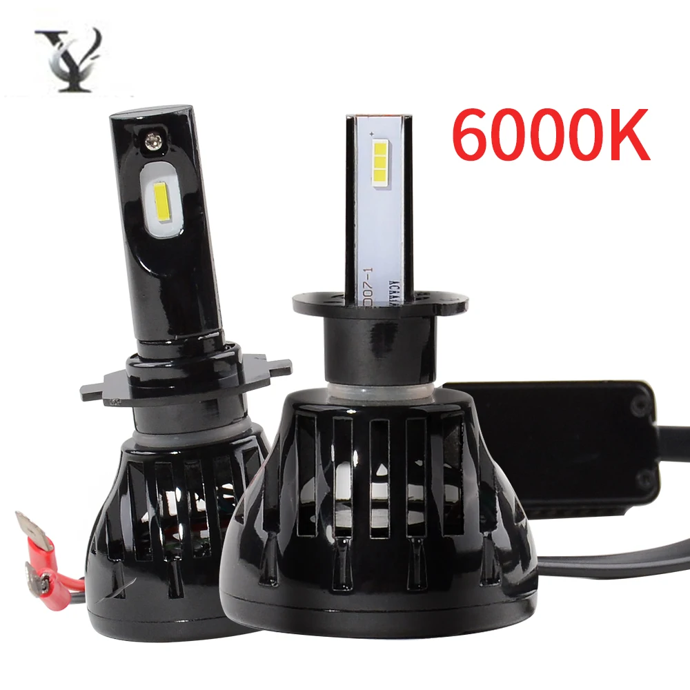 

2PCS H7 LED H1 H4 H11 H8 H9 9005 HB3 H10 D2S D2C Car Headlight 60W 6000LM 6000K Blubs Automotivo Headlamp for Car Super Bright