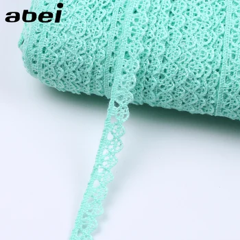 

10yards/lot DIY Cotton Lace Trims Sewing cotton Green Ribbon Home textile Dress Edge Wrapping Tape Handmade cotton accessories