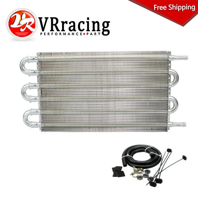 

FREE SHIPPING UNIVERSAL 304.8X190.5X19.05 ALUMINUM REMOTE TRANSMISSION OIL COOLER /AUTO-MANUAL RADIATOR CONVERTER VR4123