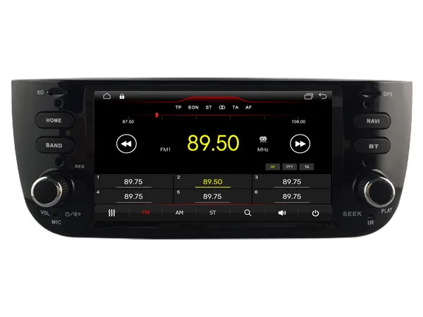 Discount OTOJETA Brand Car Android 9.1 Multimedia Player for FIAT LINEA GRANDE PUNTO EVO GPS Navigation Device with Camera Aux bluetooth 1