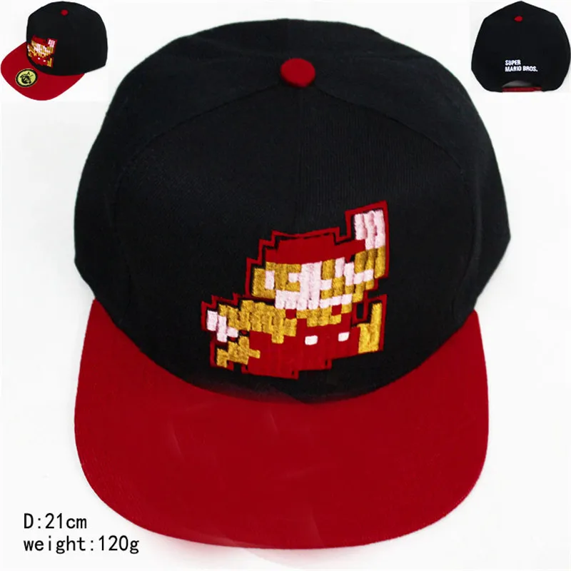; Женская бейсбольная Кепка с вышивкой Марио; Повседневная шляпа в стиле хип-хоп на плоской подошве для костюмированной вечеринки; уличная шляпа от солнца для путешествий