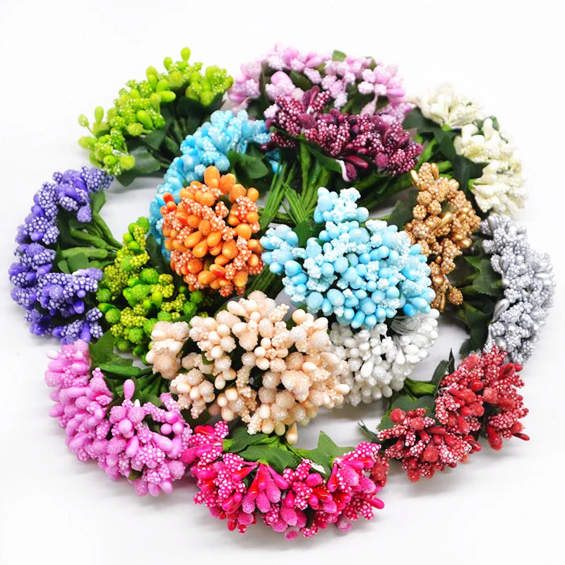 Stamen Sugar Artificial Flowers Scrapbooking Fake Flower Party Decoration Stamen Sugar Artificial Flowers Scrapbooking Fake Flower Party Decoration