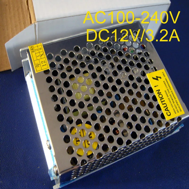 High quality 40W 3.2A 12Vdc power supply AC100-240V input power suply 12V Output free shipping 5pcs/lot free shipping hot selling emergency led driver 100 265 volt ac input 15 80 volt dc output 3watt output