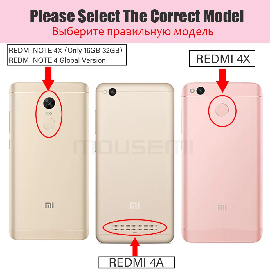 MOUSEMI Redmi 4X Case For Xiaomi Redmi Note 4X Flip Phone Cases For Man Leather Wallet Cover For Redmi Note 4 Global 4A 4X Case  (1)