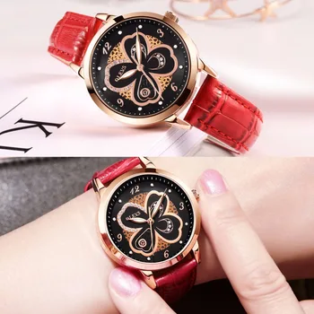 

Women Watches Rose gold Waterproof Genuine Leather Quartz Watch Casual Business Minimalist Watch Fashion Top Luxury brand OLEVS