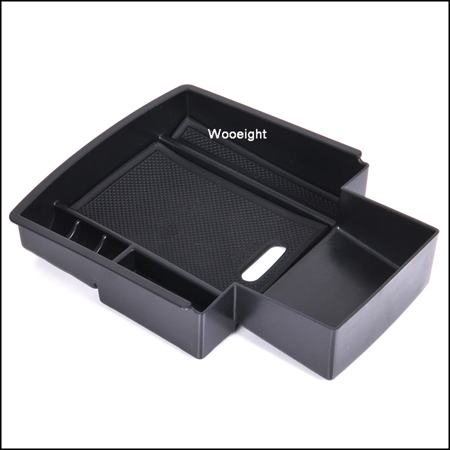 Wooeight For Audi A4 B8 A5 S5 2009-2016 Central Armrest Storage Box Container Holder Tray Black Car-Styling Organizer (2)