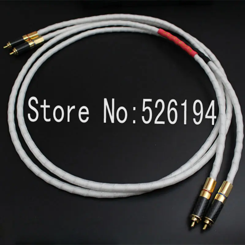 

Free shipping 3meter/pair Nordost Odin RCA interconnect cable with Carbon fiber gold plated RCA plugs connection