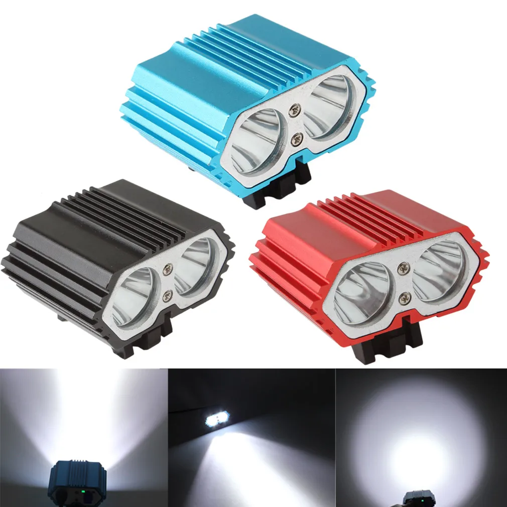 

1600lm 4 Modes Bike Cycle 2x T6 LED Front Head Headlight USB Rechargeable Bicycle Light Torch