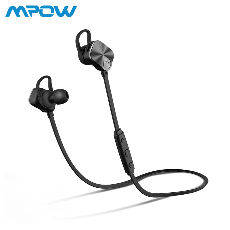 Скидка Mpow BH29 тренерские Наушники Беспроводные Bluetooth 4,1 в уши спортивные металлические стерео наушники гарнитура с регулятором громкости Микрофон ...