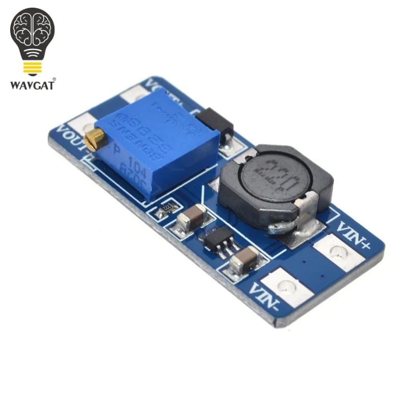 WAVGAT 5 шт. MT3608 DC Step Up усилитель конвертера Питание модуль Boost повышающий доска Макс