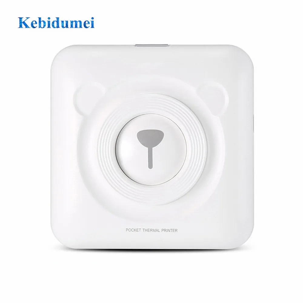 Портативный карманный принтер kebidumei Bluetooth Мини термопринтер для фотографий на