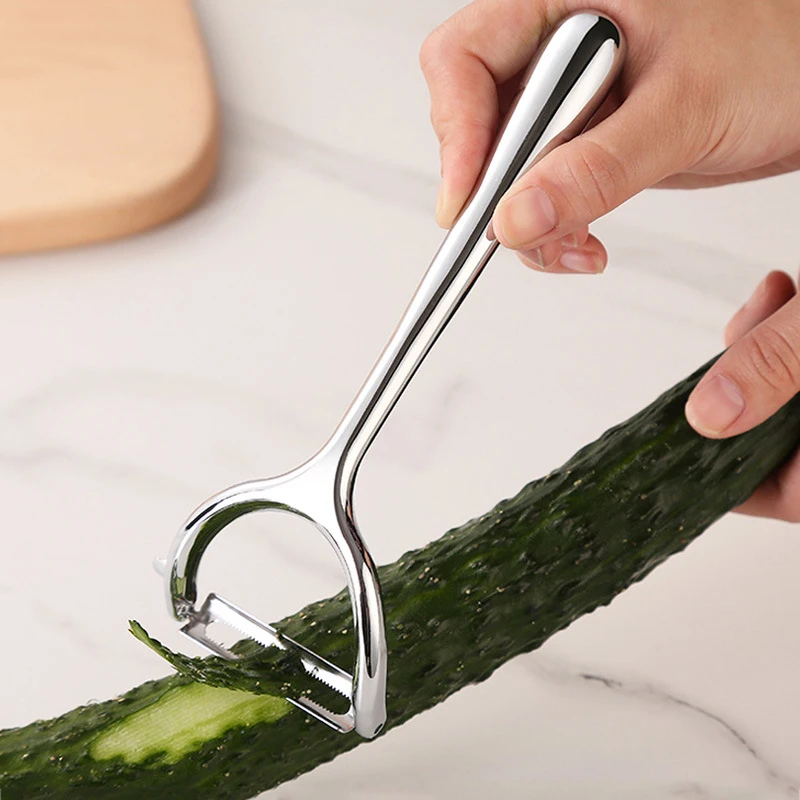 

Stainless Steel Multi-Function Household Manual Peeling Knife Fruit Peeler Scrape Planing Knife Fruit Kitchen Accessories Tools