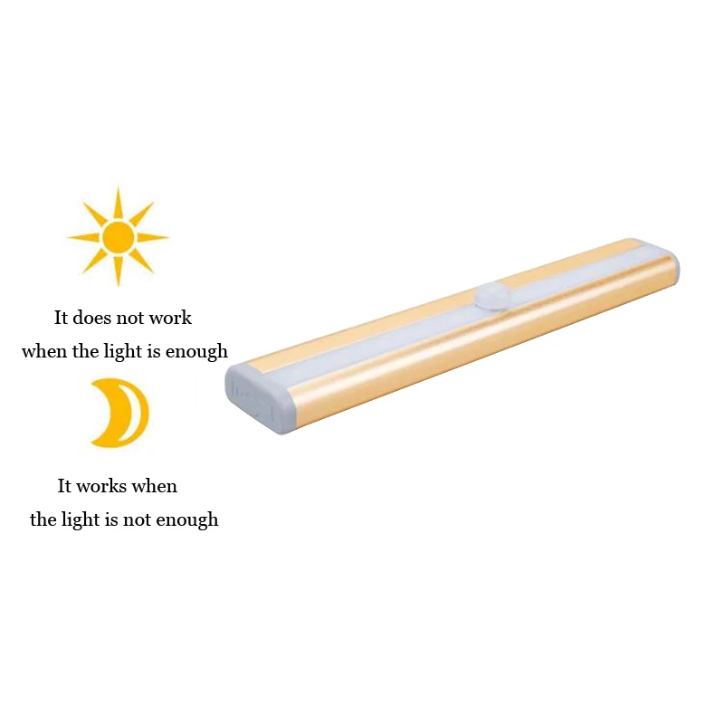Luzes da Noite movimento wireless sensor closet gabinete Super Sensitivity Distance : About 3-5meters