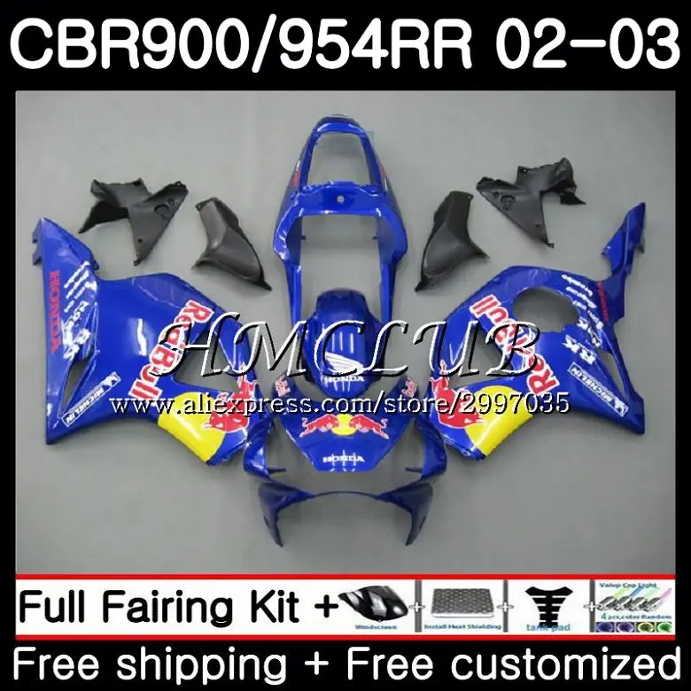 Корпус для HONDA CBR 954 RR CBR900 CBR954 2002 2003 желтый красный 83h3.3cbr 900RR CBR954RR CBR900RR 954RR 02 03