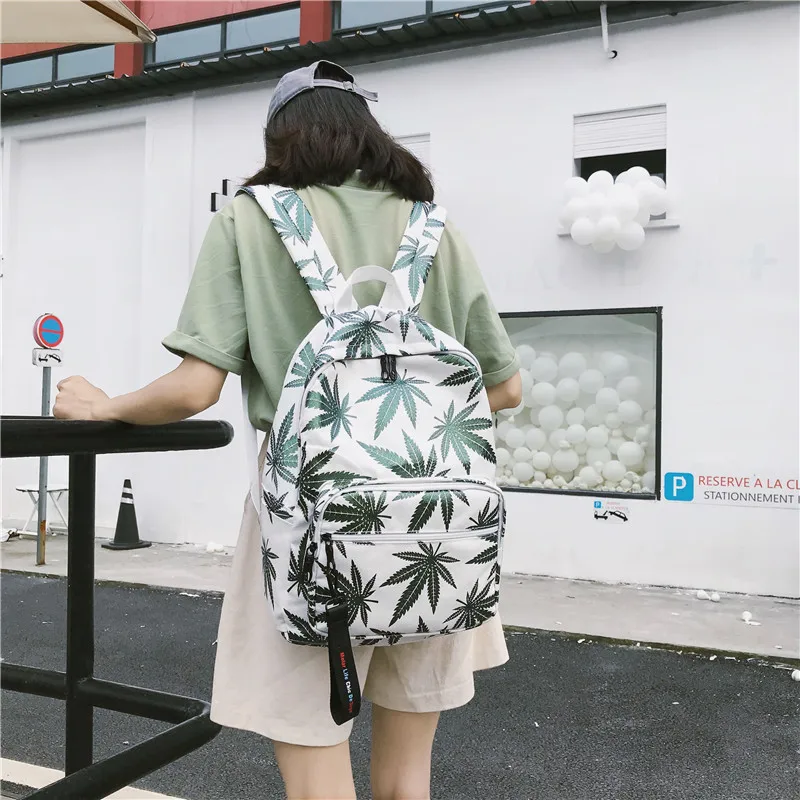 Youda, рюкзак с принтом кленовых листьев, студенческий, студенческий, школьный, Harajuku, кампус, повседневные Рюкзаки, унисекс, модная сумка на плечо