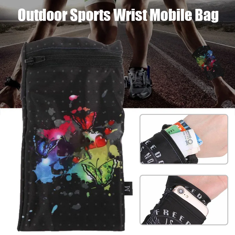 

Universal Phone Pouch Armband Outdoor Sports Running Arm Band Wrist Bag Key Card Slot Sleeve B2Cshop