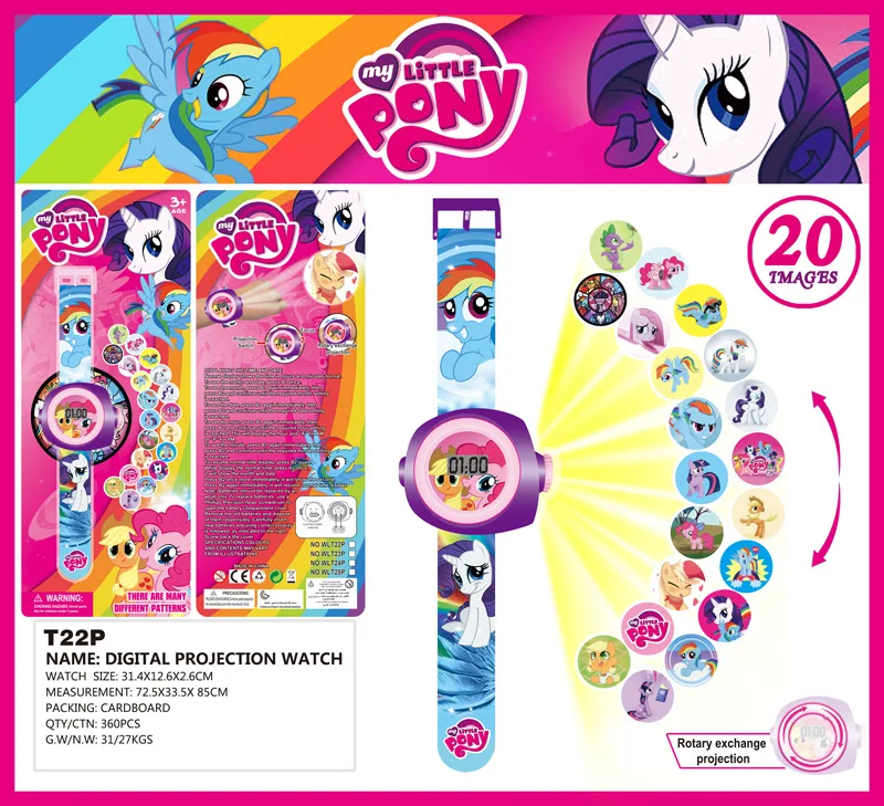 

New Cartoon 3D Dog Patrol Projection Watch Baby Digital Child Watch Doraemon Avenger Ironman Captain America Clock Relogios Cloc