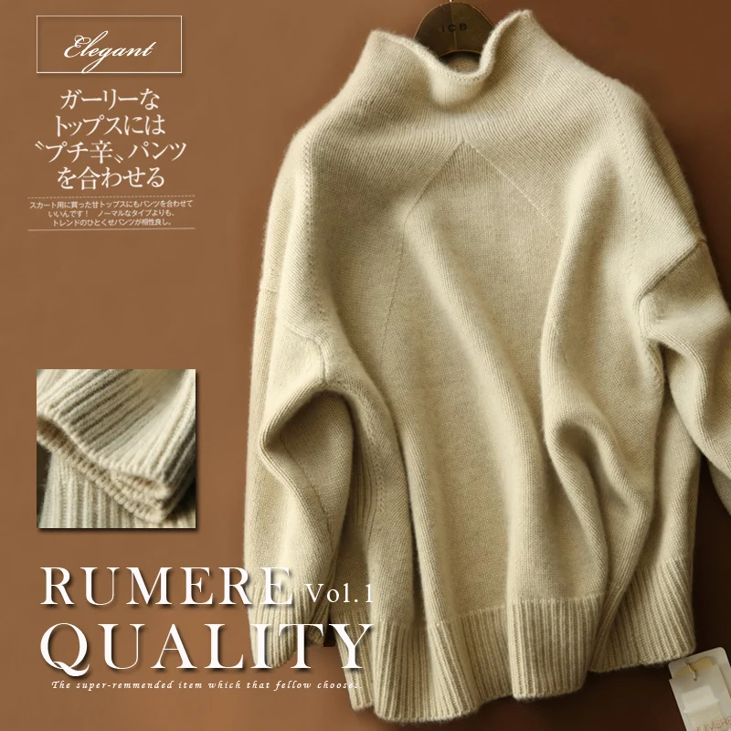 Korean Version Double-Thick Loose Oversize Cashmere Sweater Women pull femme hiver 2020 winter sweaters and pullovers | Женская одежда