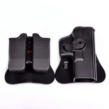 

Tactical Hunting IMI Holster Glock 17 19 Belt Loop Paddle Platform Gun Pistol Holsters with Magazine Clip Pouch Hunting Gear