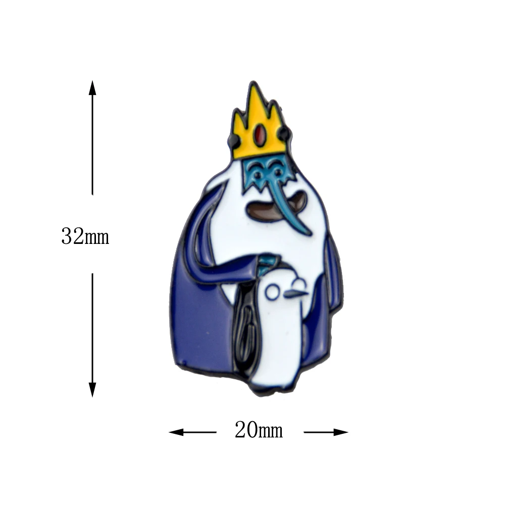Мультяшная эмалированная булавка длинный нос Пингвин булавка брошь король Пингвин Нагрудный значок