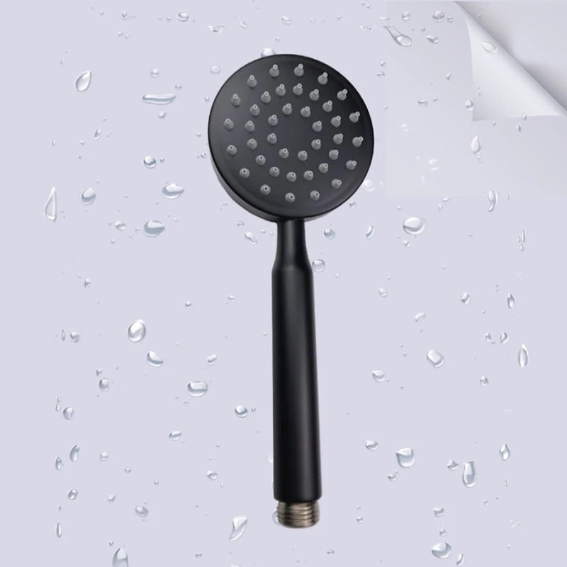 

Home Used Black Shower Head Powder coat Saving Water Shower Head Single Head Bath Shower Head
