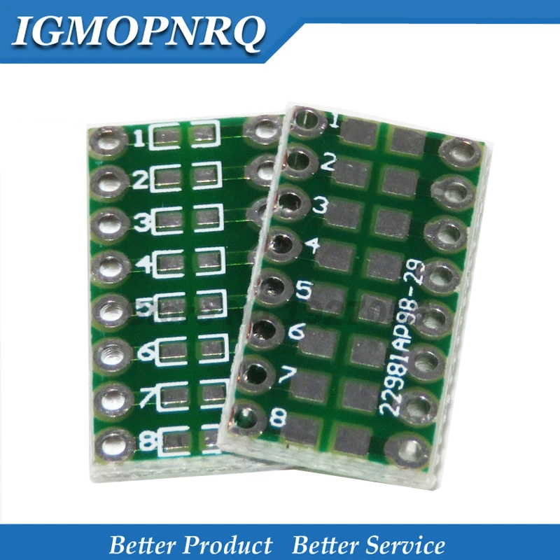 SMD/SMT Componentes 0805 0603 0402 a DIP adaptador convertidor de placa de circuito impreso F41A 20 un