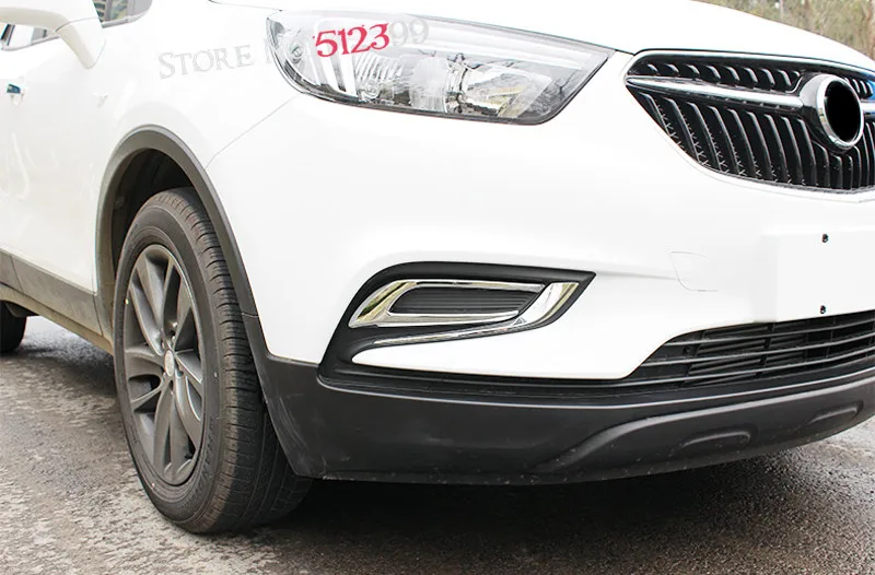 Для Opel Vauxhall Mokka / Buick Encore 2016 2017 2 шт. хромированные передние + задние противотуманные