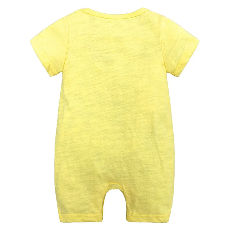 The new fashion cute design Toddler Infant Baby Girls Boys Short Sleeve Cartoon Print jumpsuit Romper  (19)