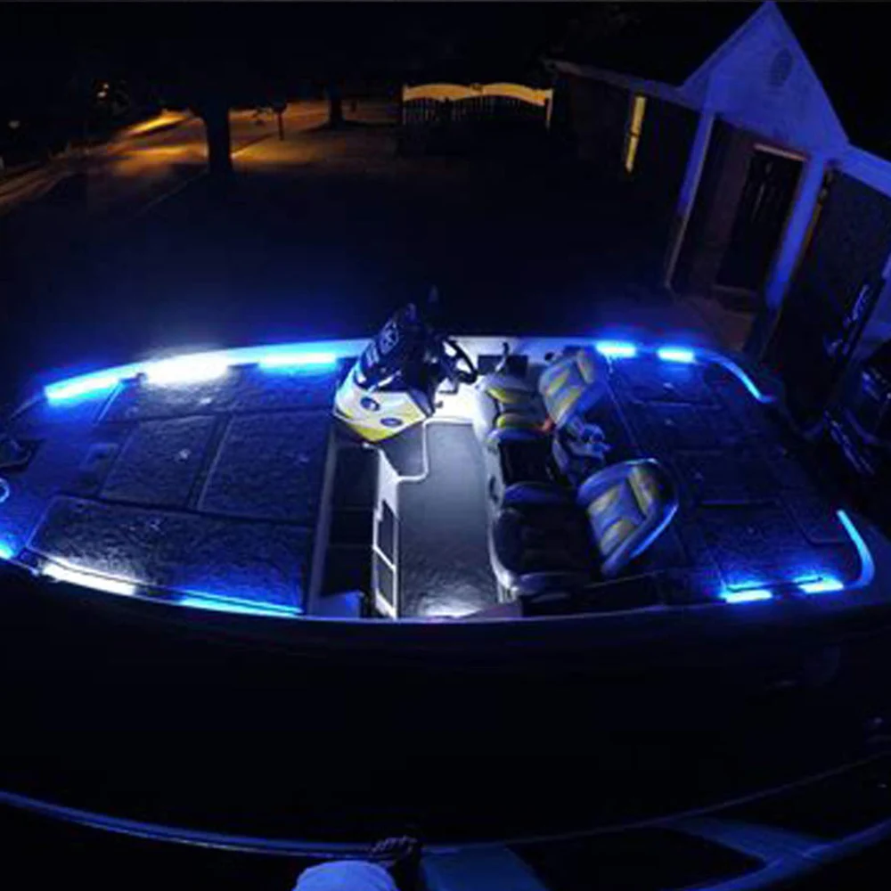 DC 12V Marine Strip Lights Boat Bow LED Navigation Deck Stern Light Waterproof Pontoon Rowing Lights Raining Washing Resistant