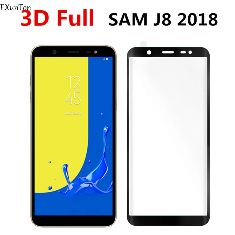 5D закаленное Стекло для samsung J4 J6 плюс J8 J2 Pro 2018 3D полное покрытие Экран протектор J3