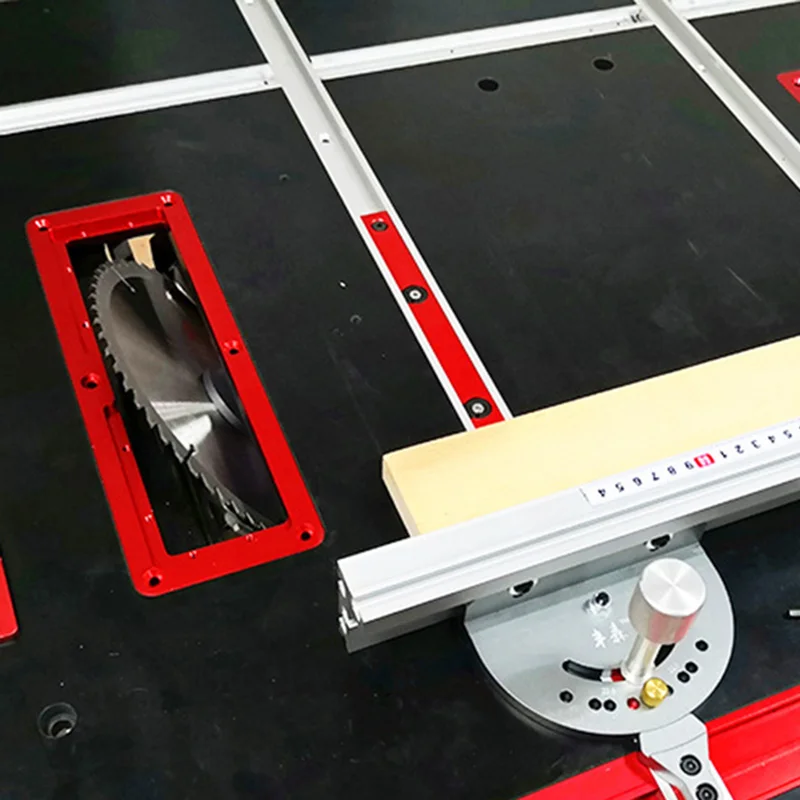 Алюминий циркулярная пила горло плиты флип DIY деревообрабатывающий Стол Крышка пластина лад