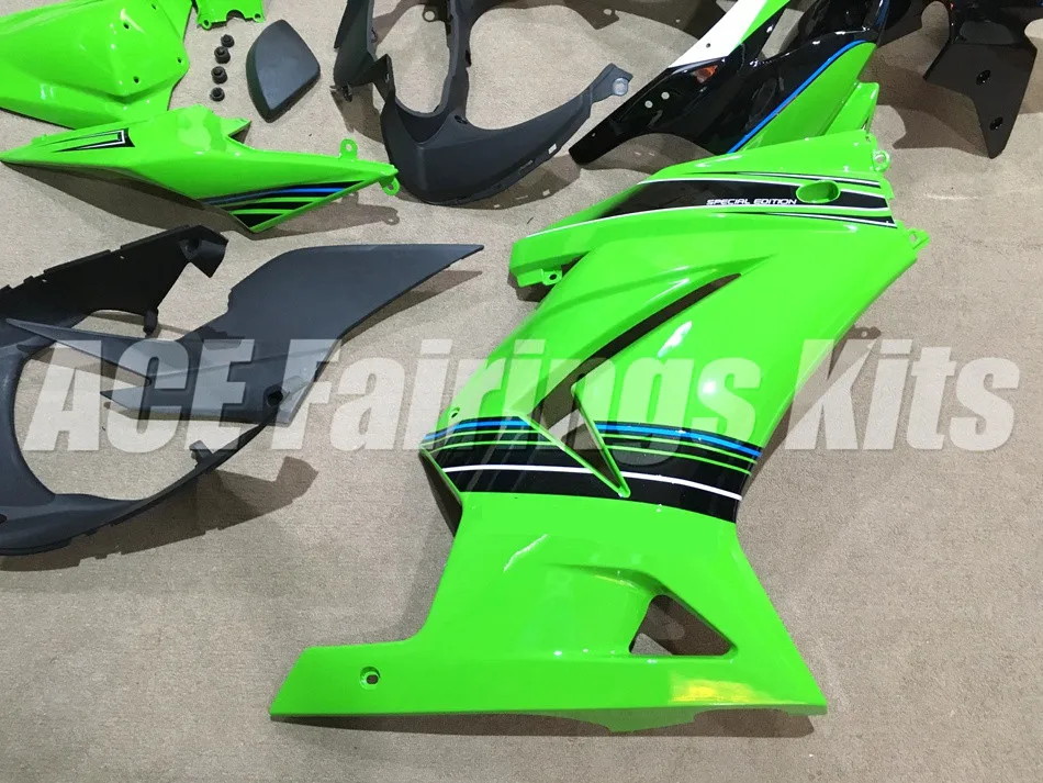 Литья под давлением ABS обтекатель комплект для Kawasaki ninja250 2008- EX250 250 2008 09, 10, 11, 12, 13, 14, Обтекатели Милая футболка