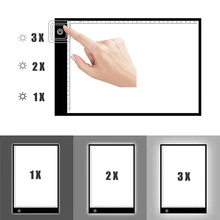 1 комплект обучающее устройство для черчения толщиной 0,5 мм Плавная затемнение яркость светодиодный трассировочный свет pad