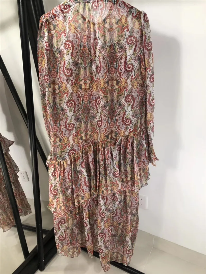 FOMOLAYIME Vestidos женское летнее модное пляжное платье с круглым вырезом и принтом
