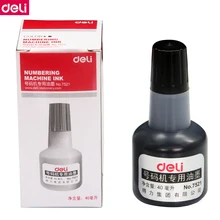 5 бутылок/партия Deli 7521 40 мл бутылки нумерации чернила для татуажа повторно изготовленные чернила для нумерации машины