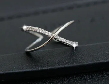 Zirconia Cross Silver Plated Ring (RG01) Rings Zirconia Cross Silver Plated Ring (RG01)