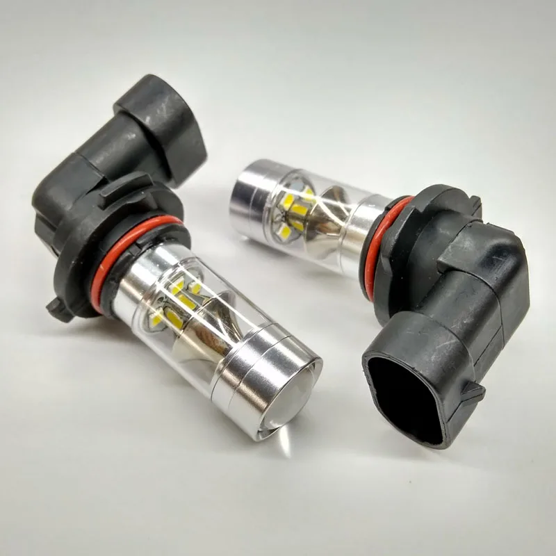 1 пара 2 шт. Автомобильные светодиодные 9006 Противотуманные фары 12 SMD 6000K DC12V 360