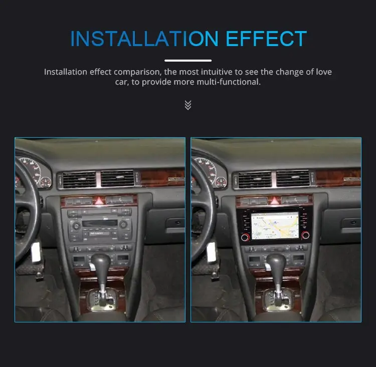Cheap JDASTON Octa Cores Android 9.0 4G+32G Car DVD Player For AUDI A6 S6 RS6 1997-2004 Car Multimedia GPS Stereo 2 Din Car Radio WIFI 10
