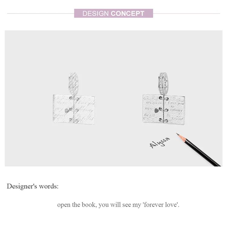 WOSTU, Forever Love, записная книжка, подвески, бусины из стерлингового серебра 925, подходит для оригинального браслета, подвеска, дружба, изготовление ювелирных изделий, FIC1262