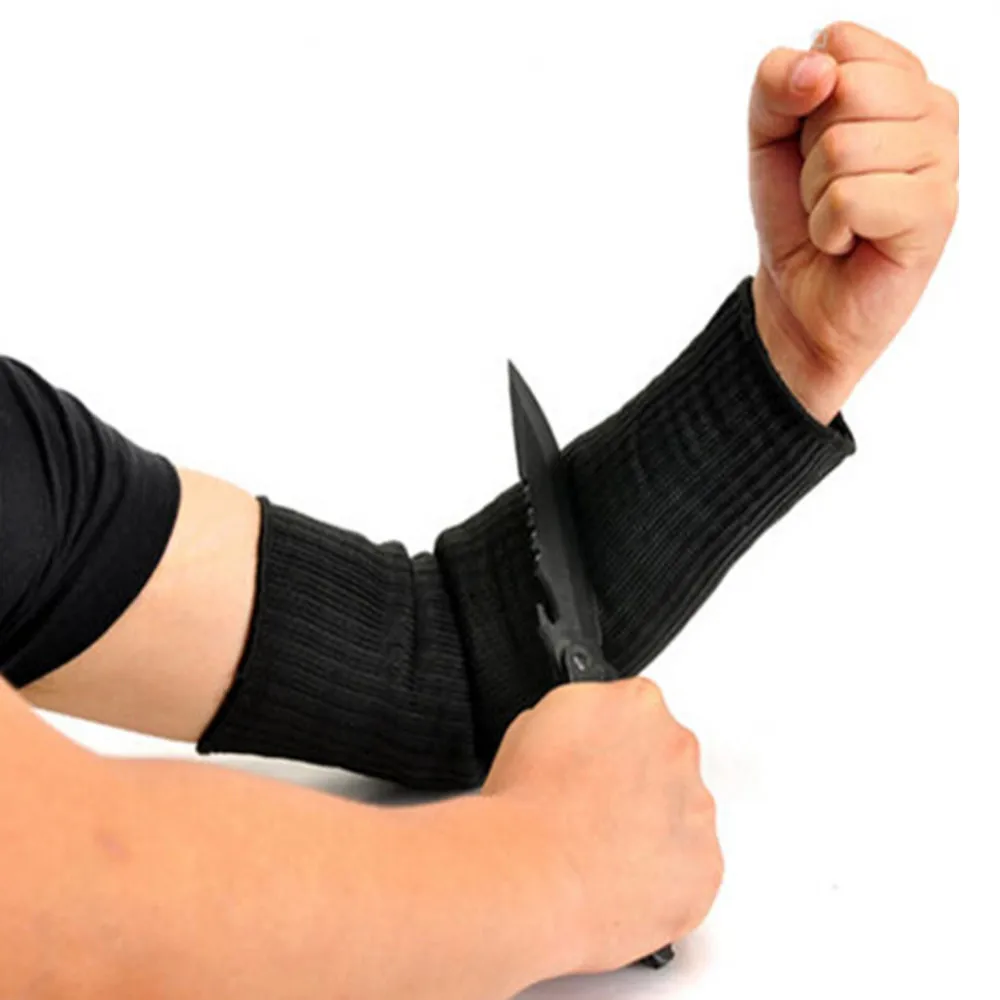 

1Pair Steel Wire Cut Proof Arm Sleeve Guard Bracer Anti Abrasion Armband Protector Support Stab Resistant Safety Outdoor Hunting
