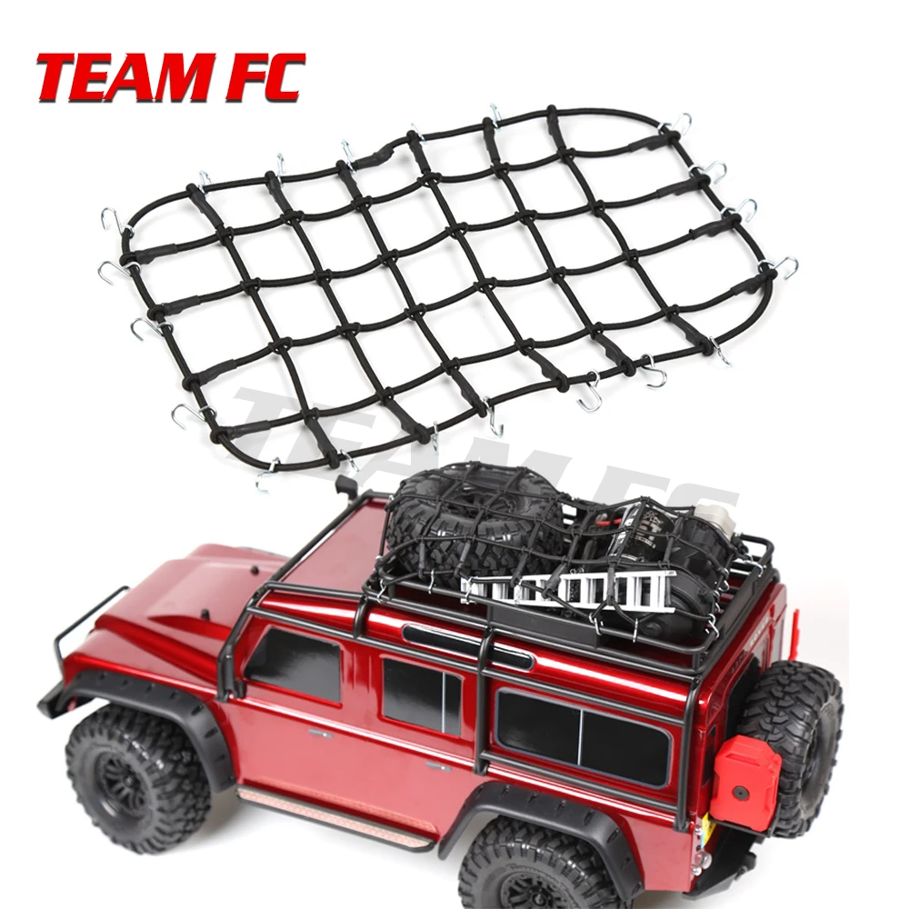 1/10 Scale RC Rock Crawler Accessory Luggage Roof Rack Net RED For D90
