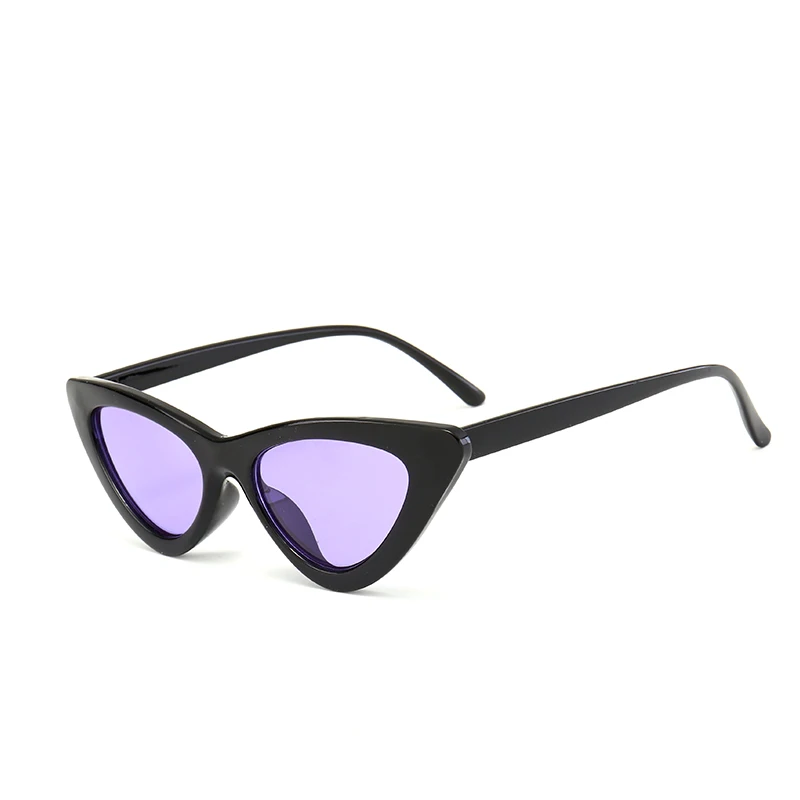 cateye, женские солнцезащитные очки, высокое качество, модные солнцезащитные очки для женщин, маленькие солнцезащитные очки, женские очки, дизайнерские, брендовые, роскошные - Цвет линз: Bpurple